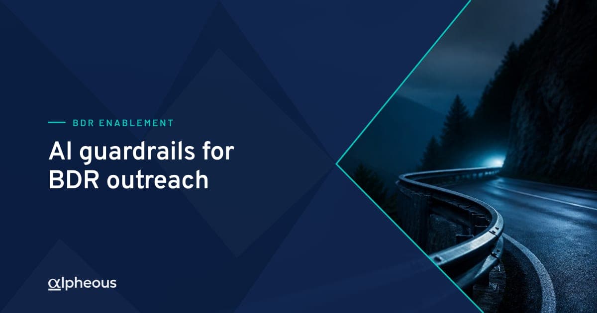 AI guardrails for BDR outreach: stop the wrong email going out