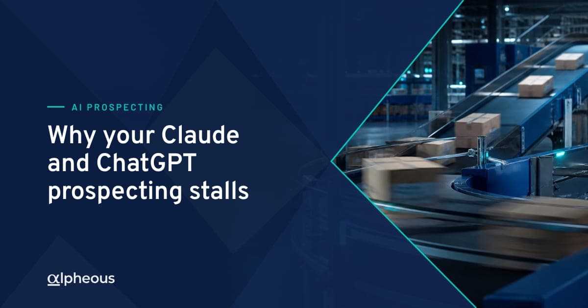 Why your AI prospecting workflow in Claude or ChatGPT stalls